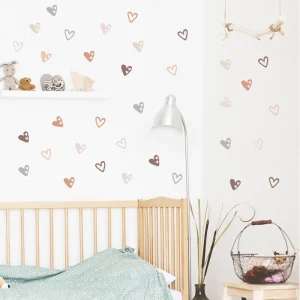 Heart Shape Wall Stickers - 36 pcs.
