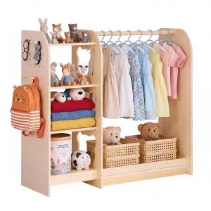 Kids Wardrobe Closet with Storage