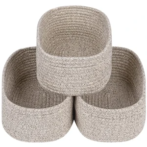 3 Piece Woven Storage Basket Set