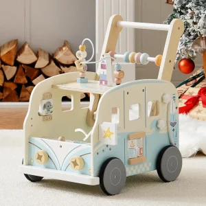 Wooden Baby Push Along Activity Walker